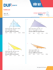 TYT-AYT GEOMETRİ DUF - FÖY-7 - 2022 