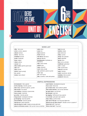 2024 - 6. SINIF İNGİLİZCE DİM - MODÜL-1