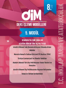 8. SINIF İNKILAP TARİHİ DİM - MODÜL-5 - 2022