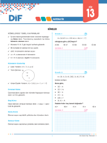 TYT MATEMATİK - B - DİF - FÖY 13