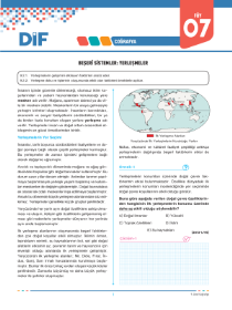 9.Sınıf COĞRAFYA - DİF - FÖY 7