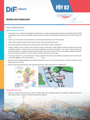 2024 - 9. SINIF COĞRAFYA DİF - FÖY-2