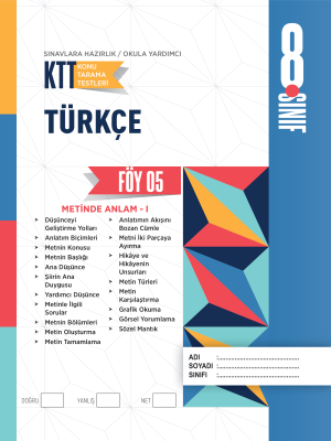 8. SINIF TÜRKÇE KTT - FÖY-5 - 2023