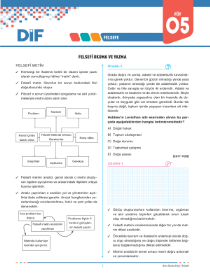 TYT FELSEFE - DİF - FÖY 5