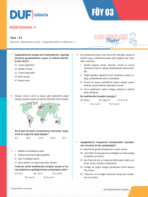 2025 - AYT COĞRAFYA DUF - FÖY-3