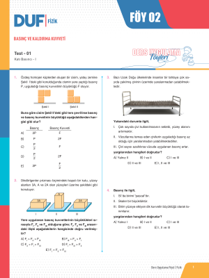 2025 - TYT FİZİK DUF-2