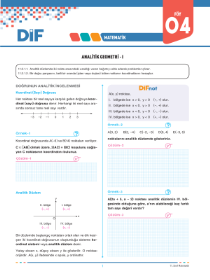 11. Sınıf Matematik DİF - FÖY 4