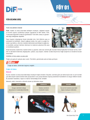 2025 - TYT FİZİK DİF - FÖY-1