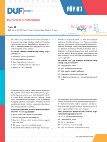 TYT FELSEFE DUF - FÖY-7 - 2022