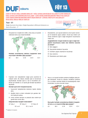 2024 - AYT COĞRAFYA DUF - FÖY-13