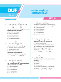 AYT Kimya DUF - FÖY 9