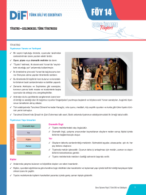 2025 - AYT EDEBİYAT DİF - FÖY-14