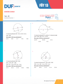TYT-AYT GEOMETRİ DUF - FÖY-13 - 2022