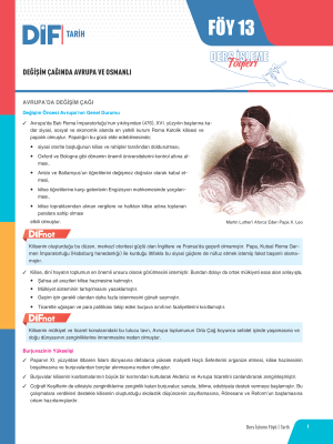 2025 - TYT-AYT TARİH DİF - FÖY-13