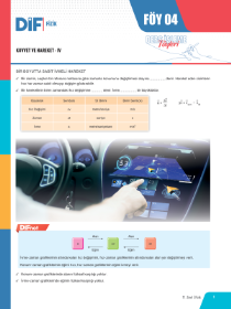 11. SINIF FİZİK DİF - FÖY-4 - 2022