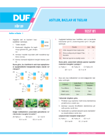 TYT KİMYA (DUF) - F2 - FÖY-9