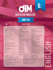 6. SINIF İNGİLİZCE DİM - MODÜL-9 - 2022