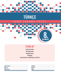 8.Sınıf TÜRKÇE KTT