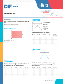 TYT-AYT GEOMETRİ DİF - FÖY-12 - 2022