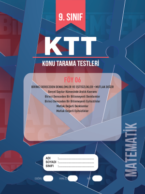 2023 - 9. SINIF MATEMATİK KTT - FÖY-6