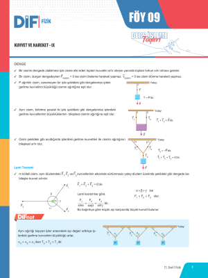 2025 - 11. SINIF FİZİK DİF - FÖY-9