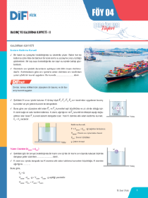10. SINIF FİZİK DİF - FÖY-4 - 2022