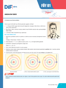 AYT KİMYA DİF - FÖY-1 - 2022
