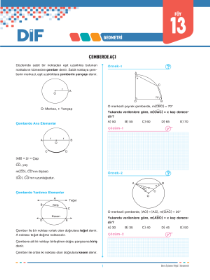 TYT - AYT GEOMETRİ - DİF - FÖY 13