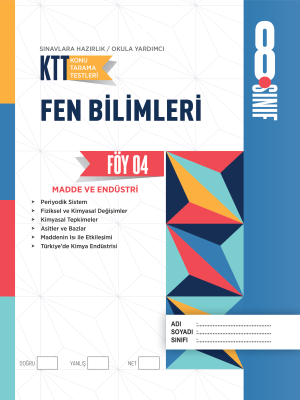 8. SINIF FEN BİLİMLERİ KTT - FÖY-4 - 2023