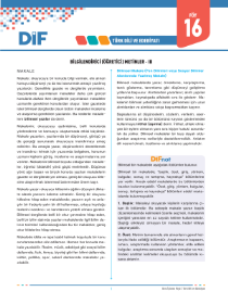 AYT EDEBİYAT - DİF - FÖY 16