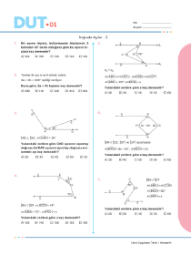 TYT AYT GEOMETRİ DUT