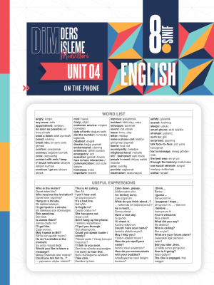 2025 - 8. SINIF İNGİLİZCE DİM - MODÜL-4