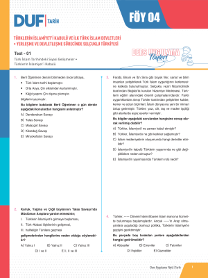 2024 - AYT TARİH DUF - FÖY-4