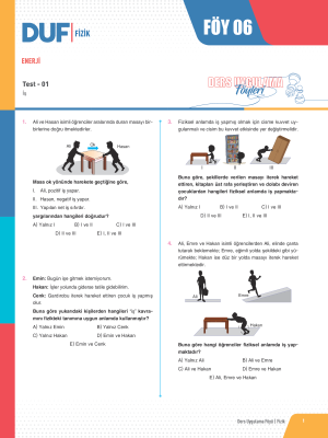 2025 - TYT FİZİK DUF-6