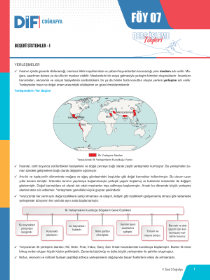 9. SINIF COĞRAFYA DİF - FÖY-7 - 2022