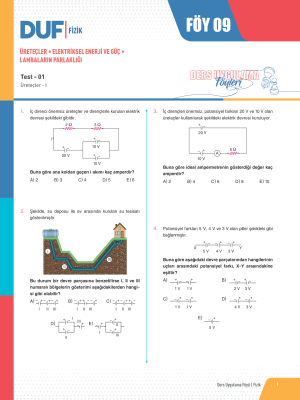 2025 - TYT FİZİK DUF-9
