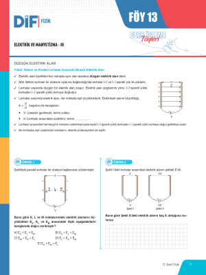 2025 - 11. SINIF FİZİK DİF - FÖY-13