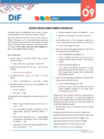 TYT TÜRKÇE - DİF - FÖY 9