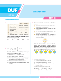 TYT KİMYA (DUF) - F2 - FÖY-10