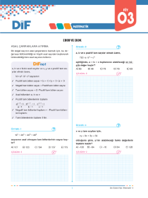 TYT MATEMATİK - B - DİF - FÖY 3