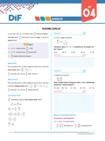 TYT MATEMATİK - B - DİF - FÖY 4