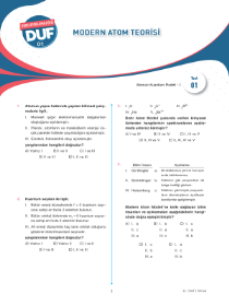 11.Sınıf KİMYA DUF