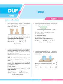 10. SINIF FİZİK DUF - FÖY-3 - 2022