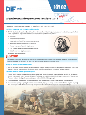 2025 - 11. SINIF TARİH DİF - FÖY-2