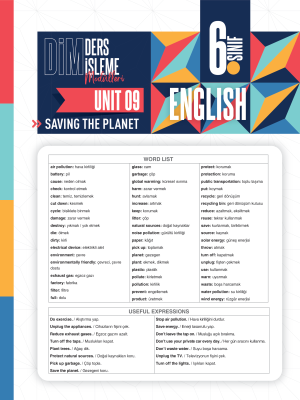 2024 - 6. SINIF İNGİLİZCE DİM - MODÜL-9