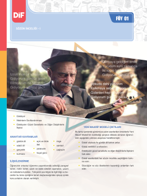 2025 - 9. SINIF TÜRK DİLİ VE EDEBİYATI DİF - FÖY-1