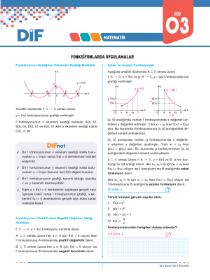 AYT MATEMATİK - DİF - FÖY 3