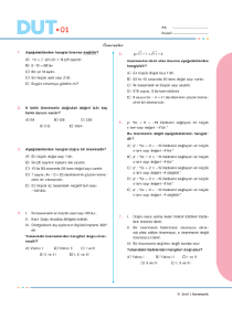 9.Sınıf MATEMATİK DUT