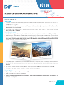 10. SINIF COĞRAFYA DİF - FÖY-7 - 2022