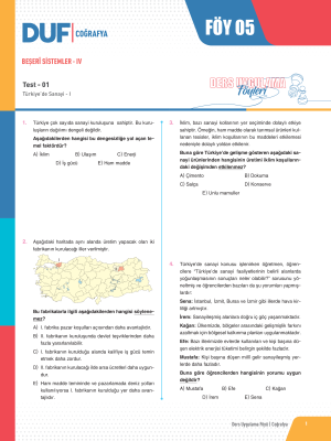 2025 - AYT COĞRAFYA DUF - FÖY-5